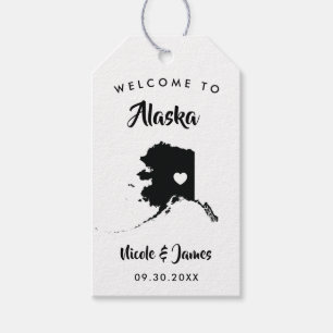 Etiqueta Para Presente Tag do saco da boa vinda do casamento de Alaska