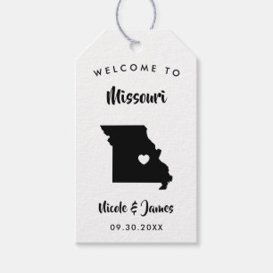Etiqueta Para Presente Tag do saco da boa vinda do casamento de Missouri,