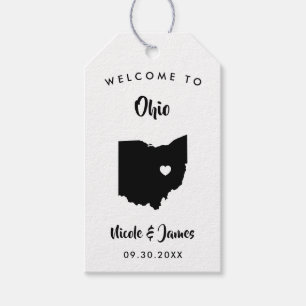 Etiqueta Para Presente Tag do saco da boa vinda do casamento de Ohio,