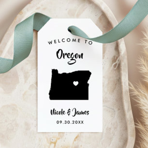 Etiqueta Para Presente Tag do saco da boa vinda do casamento de Oregon,