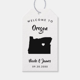 Etiqueta Para Presente Tag do saco da boa vinda do casamento de Oregon,