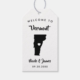 Etiqueta Para Presente Tag do saco da boa vinda do casamento de Vermont,