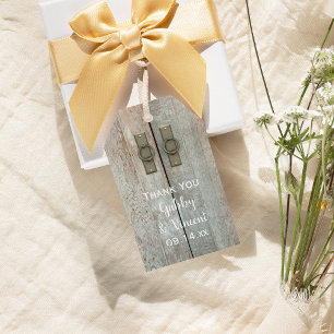Etiqueta Para Presente Tag dobro do favor do casamento do país das porta