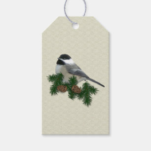 Etiqueta Para Presente Tag feitos sob encomenda do presente do Chickadee