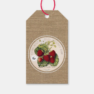 Etiqueta Para Presente Tag incorporado rústico do presente do doce de