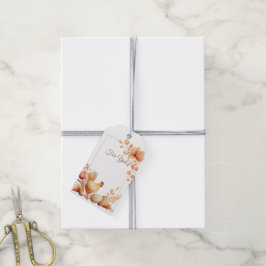 Etiqueta Para Presente Tag para Presente Floral Para Você com Ilustração