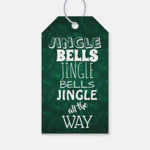 Etiqueta Para Presente Tag verdes do presente de Bels de tinir do Natal