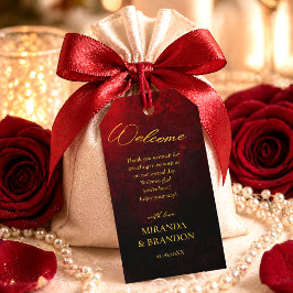 Etiqueta Para Presente Tags de Agradecimento para Casamento Dourado Preto