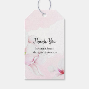 Etiqueta Para Presente Tags de Presente de Casamento Floral da Magnolia R