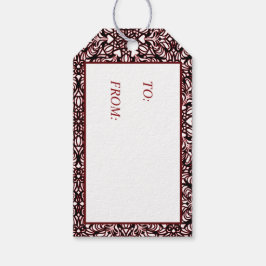 Etiqueta Para Presente Tags para presentes de corações vermelhos, pretos