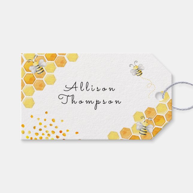 Etiqueta Para Presente Tão doce de ser aniversário de criança (Frente (horizontal))