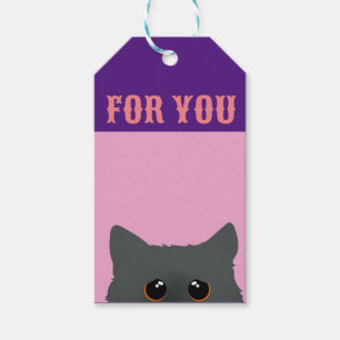 ETIQUETA PARA PRESENTE TAREFAS DE PRESENTE DE GATO DE ESPERA