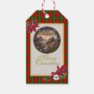 Etiqueta Para Presente Tartan do Clã Escocês MacGregor