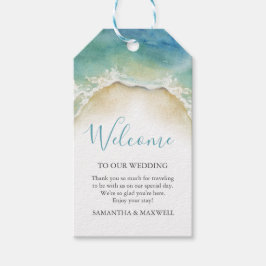 Etiqueta Para Presente Tartaruga do Mar Tropical Boas-vindas Marcas de Pr