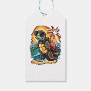 Etiqueta Para Presente Tartaruga Tartarugas Marinhas Havaianas Praia Trop