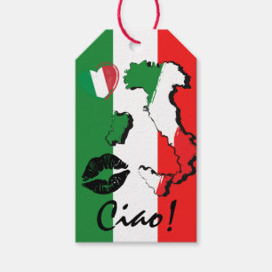 Etiqueta Para Presente Tchau! Etiqueta de Presente de Bandeira Festiva It