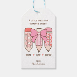 Etiqueta Para Presente Teacher Valentine A Little Treat for Someone Sweet