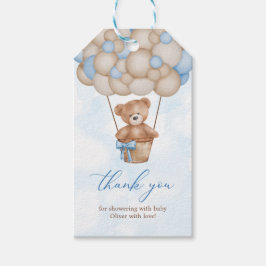 Etiqueta Para Presente Teddy Bear Baby Shower Thank You
