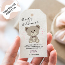 Teddy Bear Theme Chá de fraldas (Girls Pink) Prese