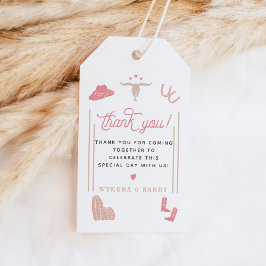 Etiqueta Para Presente Tema Da Garota-Vovó-Rosa-Rosa-Cinza-Vidro-Rodeo