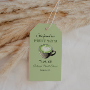 Etiqueta Para Presente Tema de Café Elegante Combinação Perfeita Chá Brid
