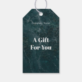 Etiqueta Para Presente Tema de oceano em tília escuro