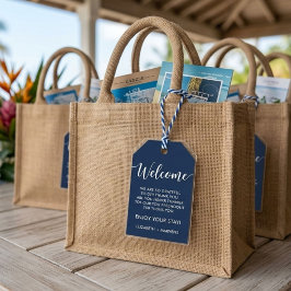 Etiqueta Para Presente Tema de Viagem de Destino Casamento bolsa de boas-