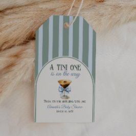 Etiqueta Para Presente Tema Do Café Espresso Martini Chá de fraldas Azul