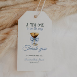 Etiqueta Para Presente Tema Do Café Espresso Martini Chá de fraldas Azul