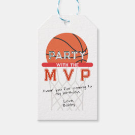 Etiqueta Para Presente Tema do Jumpman de Basquete Esportivo Qualquer Ani