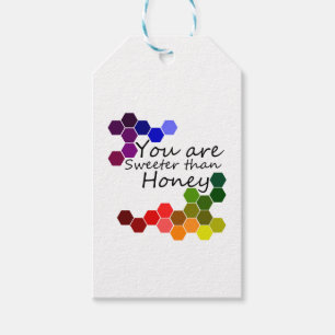 Etiqueta Para Presente Tema do mel com palavras positivas