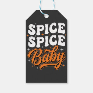 Etiqueta Para Presente Temática de Halloween Bebê Spice Retro Design Tipo