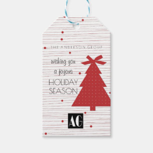 Etiqueta Para Presente Temporada Feliz de Férias de Natal Corporativo Ver