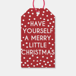 Etiqueta Para Presente Tenha Uma Feliz De Bolinhas De Natal