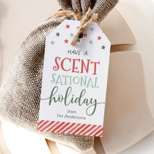 Etiqueta Para Presente Tenha uma Vela de Natal com Aroma Sacional