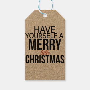 Etiqueta Para Presente Tenha você mesmo um alegre poucos Tag do Natal  