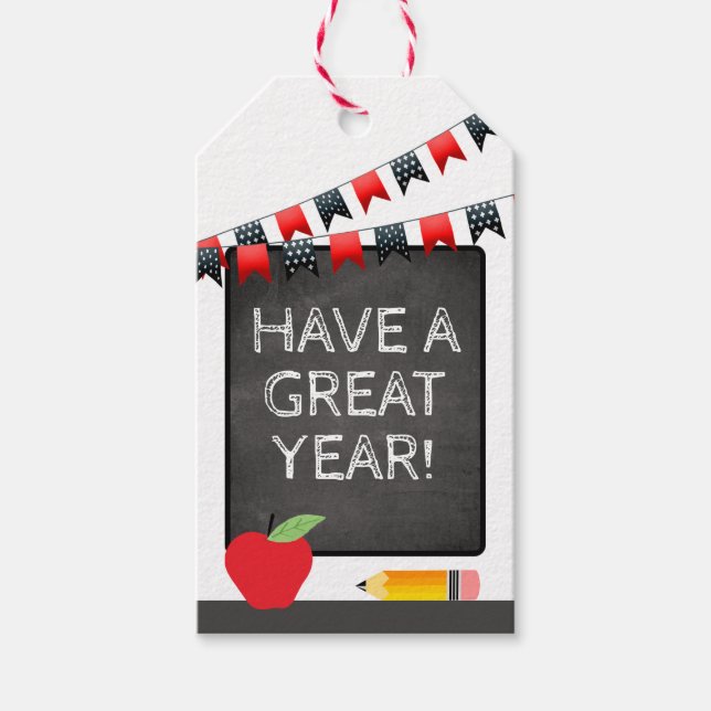 Etiqueta Para Presente Tenham Excelente ano de volta à escola (Frente)