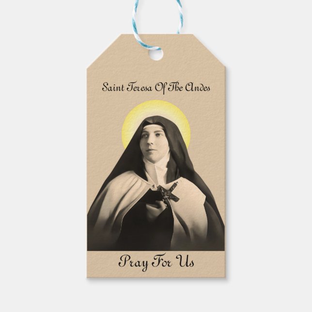 Etiqueta Para Presente TERESA santo DOS ANDES (Frente)