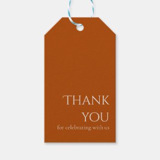 Etiqueta Para Presente Terracotta Modern Wedding Favor Tags
