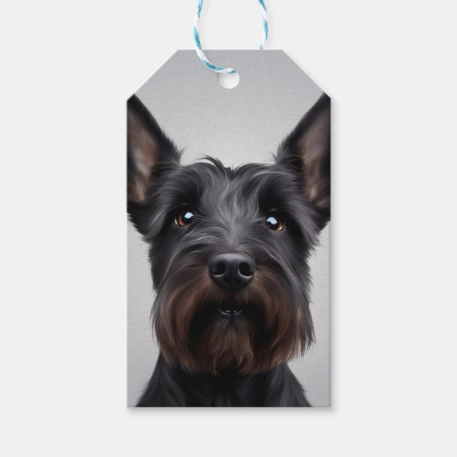 Etiqueta Para Presente Terrier escocês (Frente)