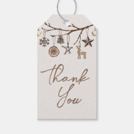 Etiqueta Para Presente Terrível Natal Obrigado Tag