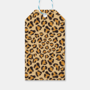 Etiqueta Para Presente Teste padrão do leopardo