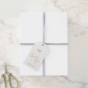 Etiqueta Para Presente Teste padrão dourado do favo de mel que Wedding 2