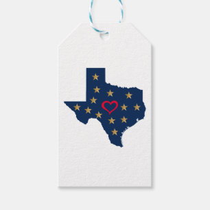 Etiqueta Para Presente Texas Love and Shining Stars (Estrelas do Amor e L