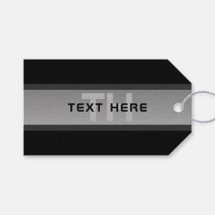 Etiqueta Para Presente Texto Camadas Modernas Personalizáveis Preto e C