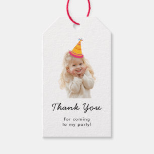 Etiqueta Para Presente Texto de Foto Personalizado para Festa de Aniversá