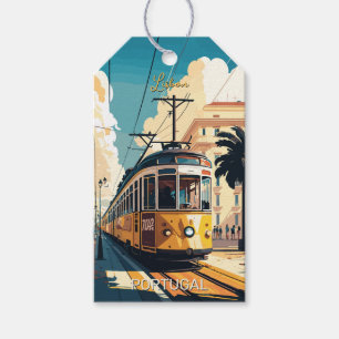 Etiqueta Para Presente Texto personalizado Lisboa Portugal