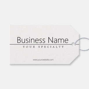 Etiqueta Para Presente Texto preto elegante simples no branco