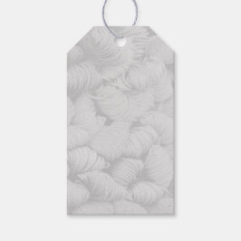 Etiqueta Para Presente Textura de Meada de Linha em Artesanato