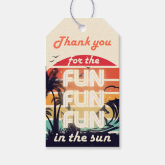 Etiqueta Para Presente Thank you gift tag for One in the Sun party